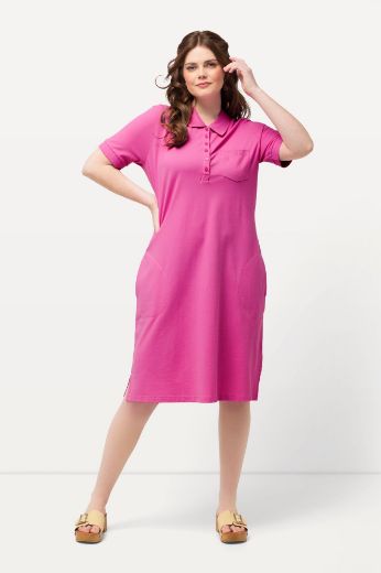 Plus size veliki brojevi Haljina Polo kratkih rukava za punije