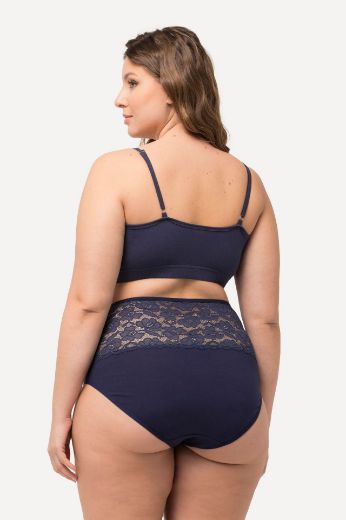Plus size veliki brojevi Grudnjak bez žica s čipkom V izrez 2 komada za punije