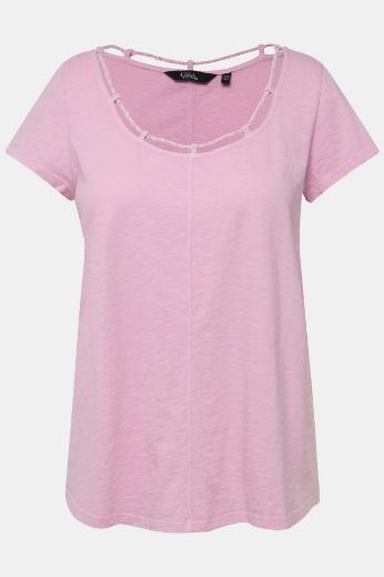 Plus size veliki brojevi Majica s ukrasnim ovratnikom A kroja za punije