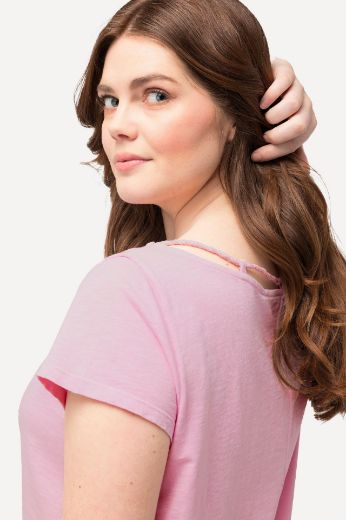 Plus size veliki brojevi Majica s ukrasnim ovratnikom A kroja za punije