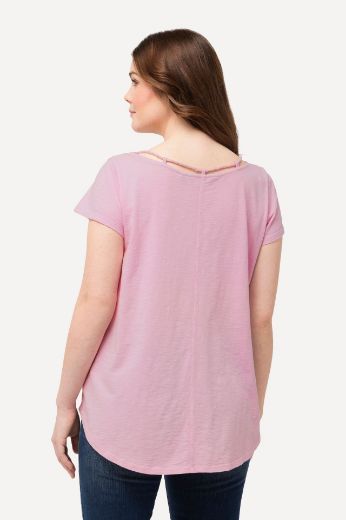 Plus size veliki brojevi Majica s ukrasnim ovratnikom A kroja za punije