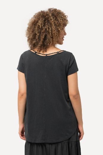 Plus size veliki brojevi Majica s ukrasnim ovratnikom A kroja za punije