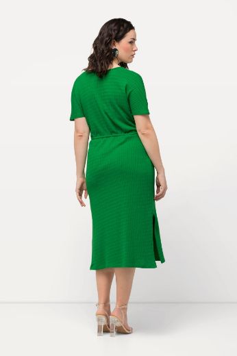 Plus size veliki brojevi Haljina pletena kratkih rukava za punije