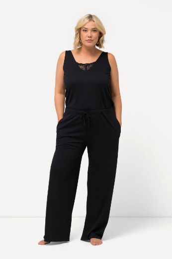 Plus size veliki brojevi Kombinezon bez rukava s čipkom V izrez za punije