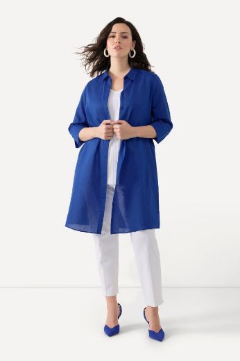 Plus size veliki brojevi Košulja 3/4 rukavi dužeg kroja za punije