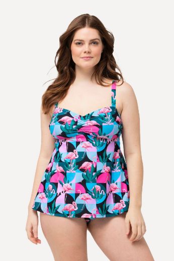 Plus size veliki brojevi Kupaći kostim Tankini A kroja za punije
