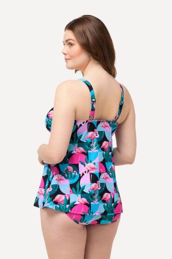Plus size veliki brojevi Kupaći kostim Tankini A kroja za punije