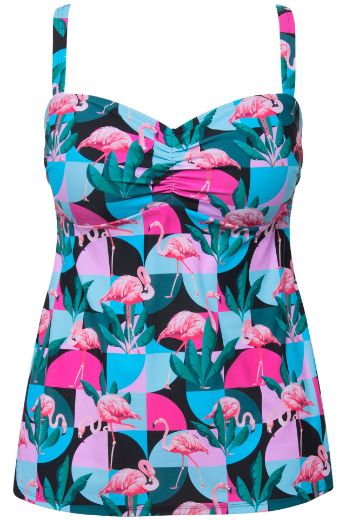 Plus size veliki brojevi Kupaći kostim Tankini A kroja za punije