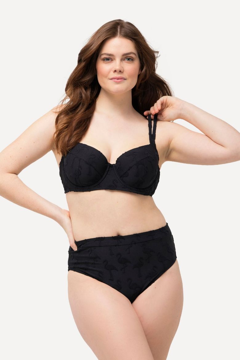 Plus size veliki brojevi Kupaći kostim dvodijelni s lagano podstavljenim košaricama za punije