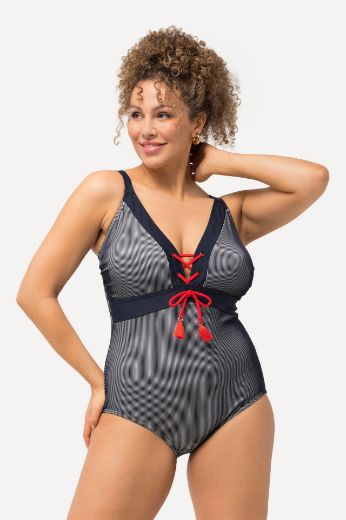 Plus size veliki brojevi Kupaći kostim jednodijelni V izrez za punije
