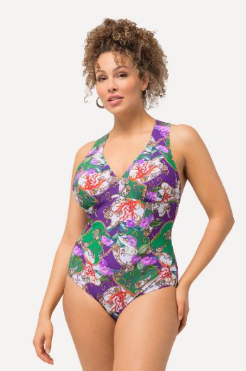 Plus size veliki brojevi Kupaći kostim jednodijelni V izrez za punije