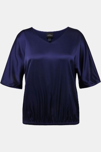 Plus size veliki brojevi Bluza kratkih rukava od satena za punije
