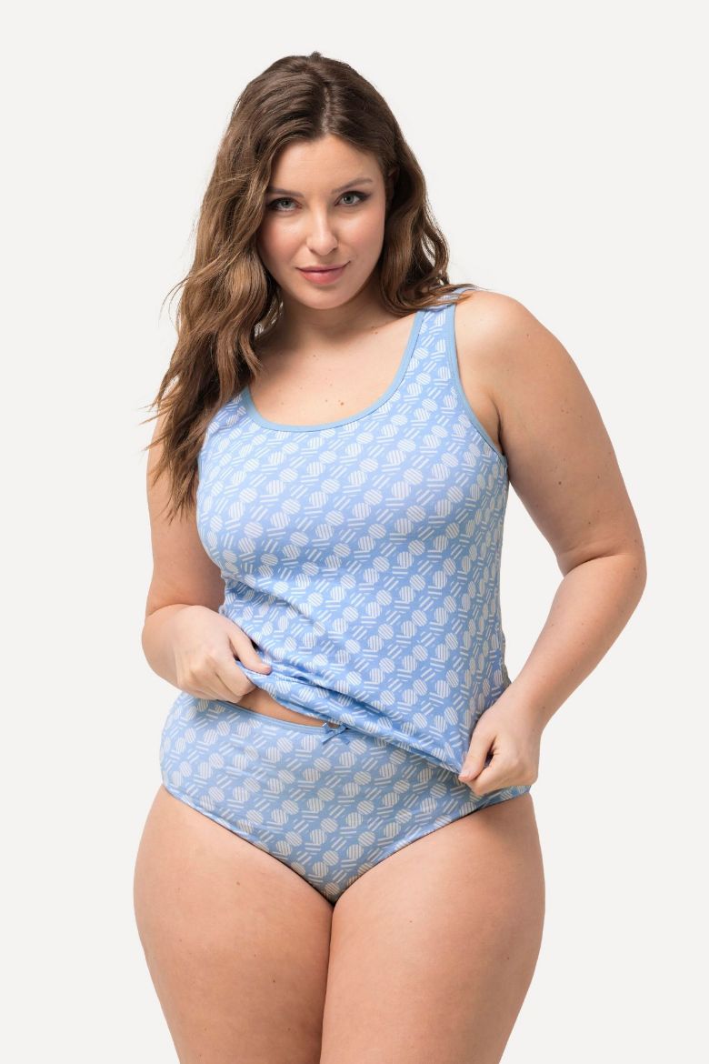 Plus size veliki brojevi Majica bez rukava okruglog izreza 2 komada za punije