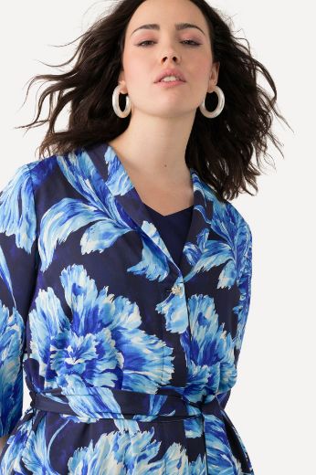 Plus size veliki brojevi Jakna 3/4 rukavi od satena za punije