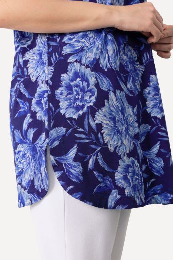 Plus size veliki brojevi Majica kratkih rukava A kroja, V-izrez za punije