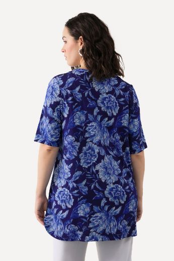 Plus size veliki brojevi Majica kratkih rukava A kroja, V-izrez za punije