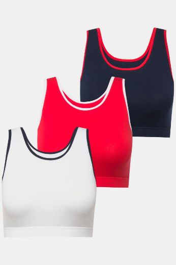 Plus size veliki brojevi Grudnjak sportski 3 komada za punije