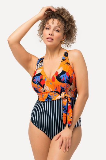 Plus size veliki brojevi Kupaći kostim jednodijelni V izrez za punije
