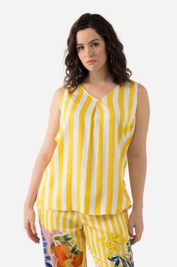 Plus size veliki brojevi Top od satena V izrez za punije