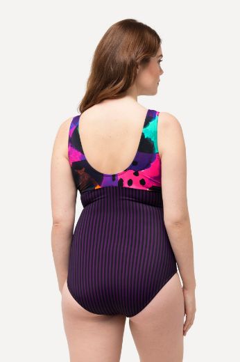 Plus size veliki brojevi Kupaći kostim jednodijelni V izrez za punije