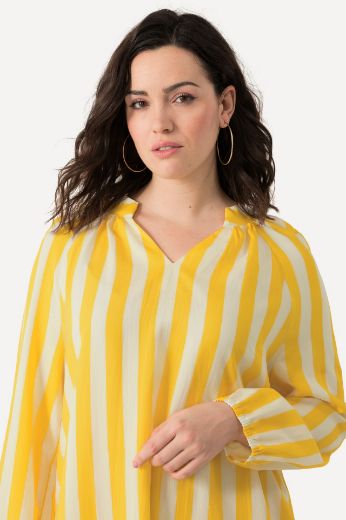 Plus size veliki brojevi Haljina dugih rukava A kroja za punije