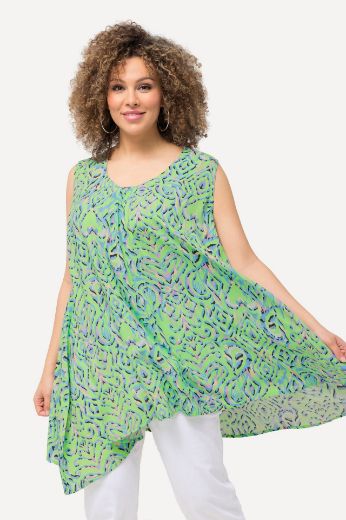 Plus size veliki brojevi Tunika bez rukava s grafičkim uzorkom za punije
