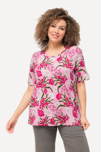 Plus size veliki brojevi Majica kratkih rukava s uzorkom za punije
