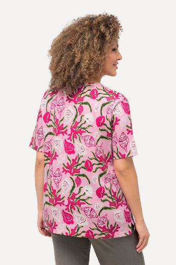 Plus size veliki brojevi Majica kratkih rukava s uzorkom za punije
