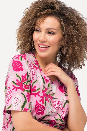 Plus size veliki brojevi Majica kratkih rukava s uzorkom za punije