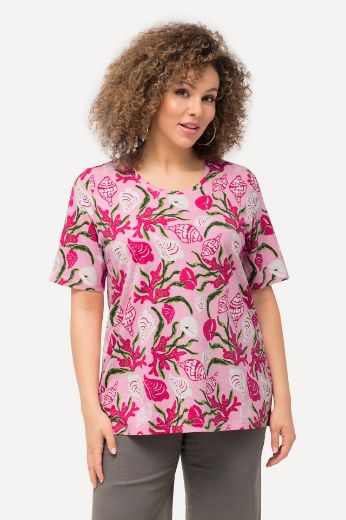 Plus size veliki brojevi Majica kratkih rukava s uzorkom za punije