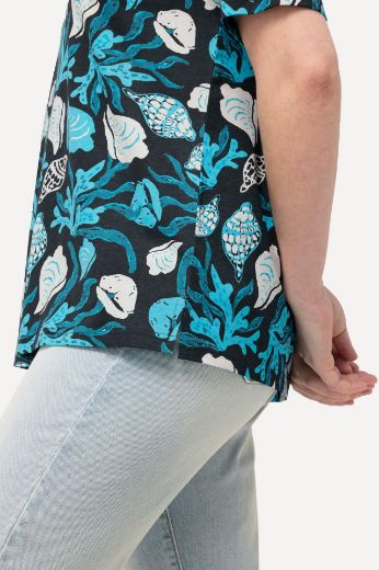 Plus size veliki brojevi Majica kratkih rukava s uzorkom za punije