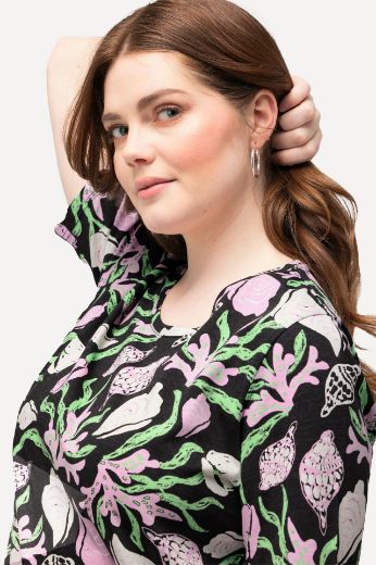 Plus size veliki brojevi Majica kratkih rukava s uzorkom za punije