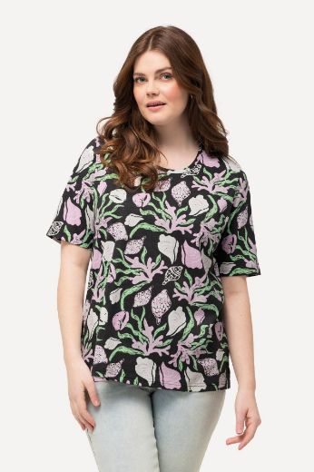 Plus size veliki brojevi Majica kratkih rukava s uzorkom za punije
