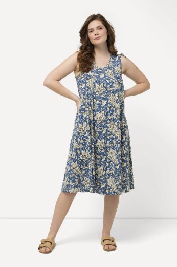 Plus size veliki brojevi Haljina pamučna bez rukava za punije
