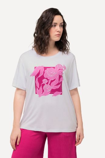 Plus size veliki brojevi Majica kratkih rukava s cvjetnog printa za punije