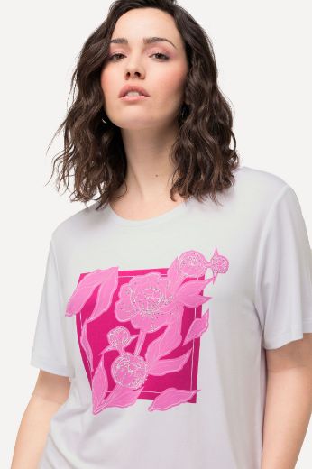 Plus size veliki brojevi Majica kratkih rukava s cvjetnog printa za punije