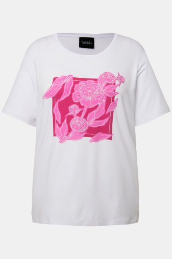 Plus size veliki brojevi Majica kratkih rukava s cvjetnog printa za punije