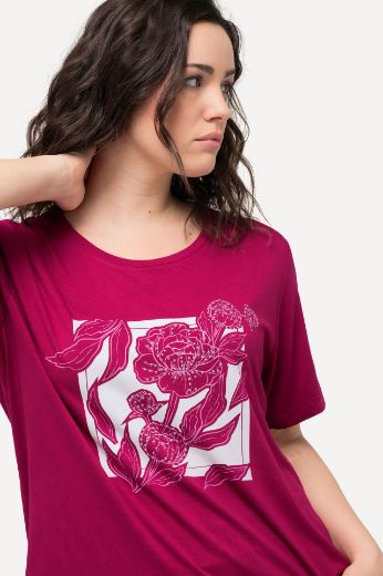 Plus size veliki brojevi Majica kratkih rukava s cvjetnog printa za punije