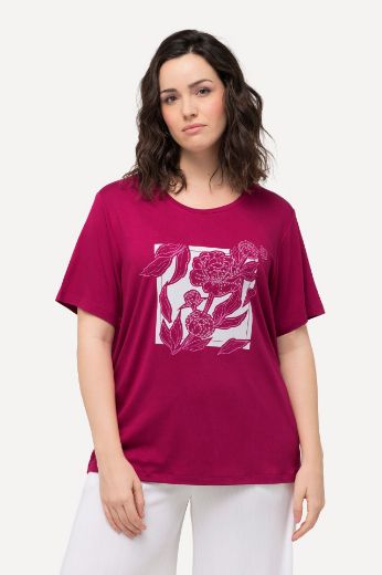 Plus size veliki brojevi Majica kratkih rukava s cvjetnog printa za punije
