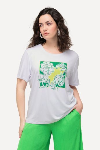 Plus size veliki brojevi Majica kratkih rukava s cvjetnog printa za punije