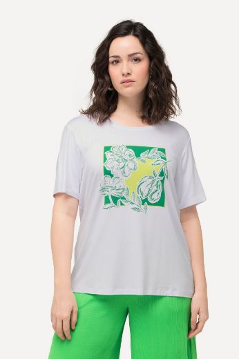 Plus size veliki brojevi Majica kratkih rukava s cvjetnog printa za punije