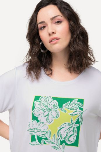 Plus size veliki brojevi Majica kratkih rukava s cvjetnog printa za punije