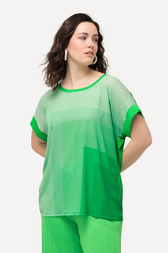Plus size veliki brojevi Majica kratkih rukava spuštenih ramena za punije