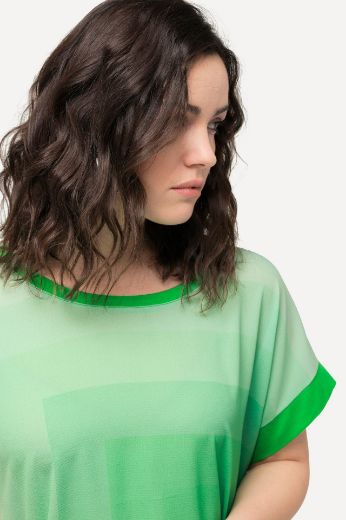 Plus size veliki brojevi Majica kratkih rukava spuštenih ramena za punije