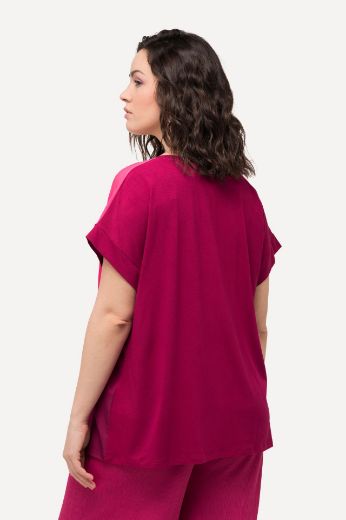 Plus size veliki brojevi Majica kratkih rukava spuštenih ramena za punije