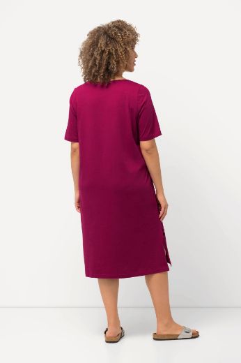 Plus size veliki brojevi Haljina kratkih rukava A kroja za punije