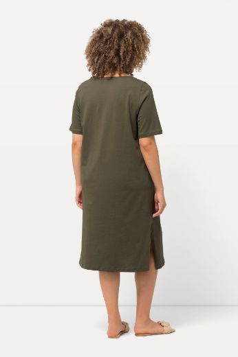 Plus size veliki brojevi Haljina kratkih rukava A kroja za punije