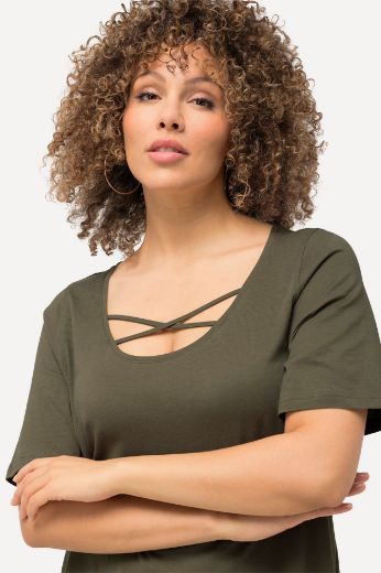Plus size veliki brojevi Haljina kratkih rukava A kroja za punije
