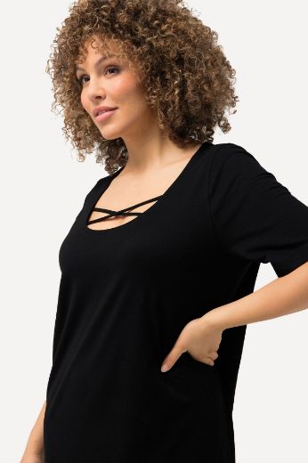 Plus size veliki brojevi Haljina kratkih rukava A kroja za punije