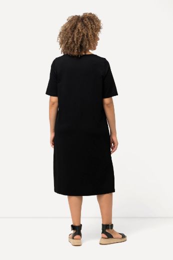 Plus size veliki brojevi Haljina kratkih rukava A kroja za punije